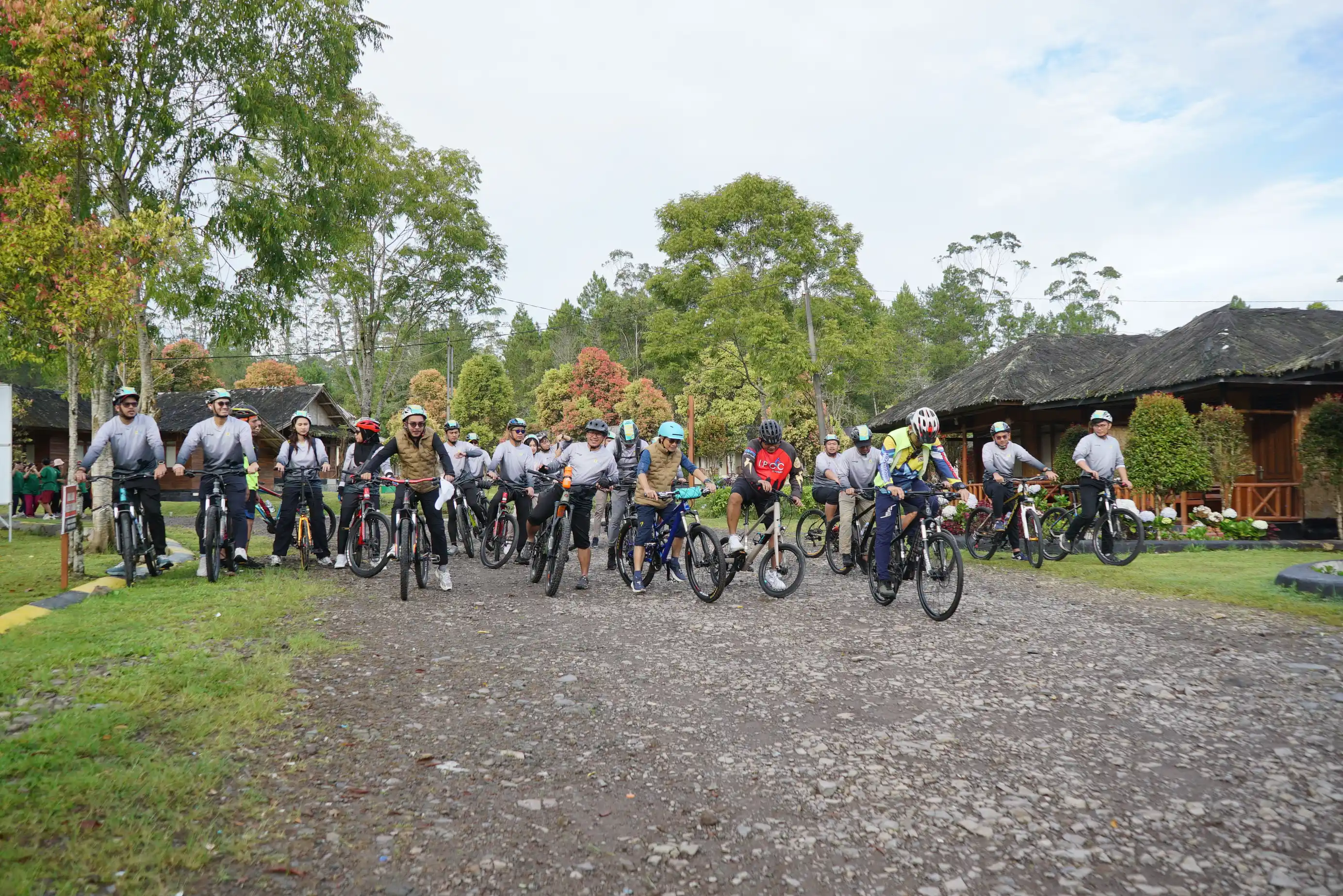 suasana gowes bandung selatan